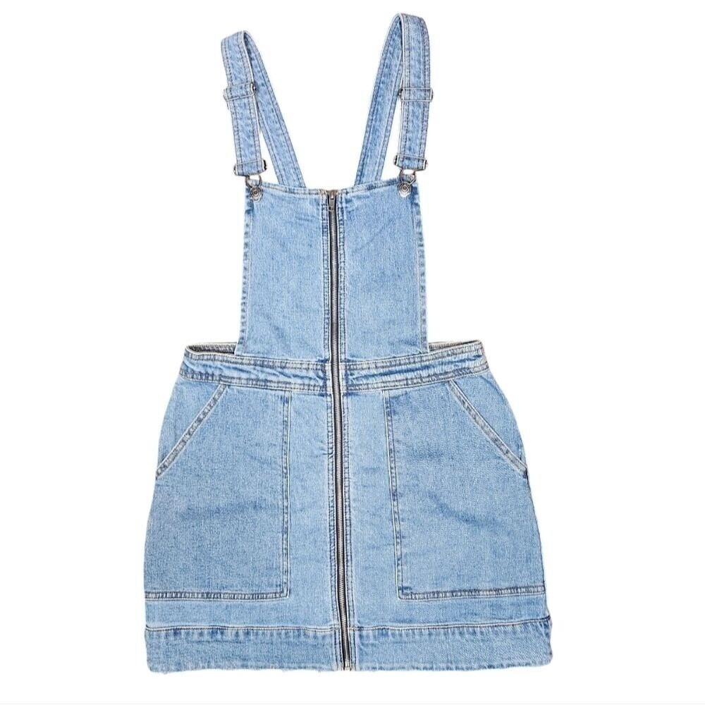 Wild Fable Denim Overalls Mini Dress Size M Bohowestern Festival Country Indie